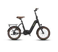 SachsenRAD F3B Centro Vélo Électrique Pliable 20 Pouces Moteur Central 85Nm Double Système de Freinage Disques et Rétropédalage VAE Pliant Cadre Bas 150km Autonomie