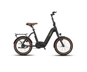 SachsenRAD F3B Centro Vélo Électrique Pliable 20 Pouces Moteur Central 85Nm Double Système de Freinage Disques et Rétropédalage VAE Pliant Cadre Bas 150km Autonomie