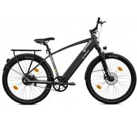 SachsenRAD Vélo électrique de trekking avec entraînement par courroie, batterie 522 Wh jusqu'à 150 km, couple de 55 Nm, freins à disque hydrauliques, porte-bagages et garde-boue, vélo électrique de