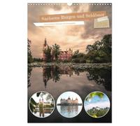Sachsens Burgen und Schlösser - Beschreibbarer Kalender mit Ortsangaben (Wandkalender 2026 DIN A3 hoch), CALVENDO Monatskalender: Entdecke die ... und ein Kalendarium zum beschreiben.