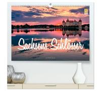 Sachsens Schlösser (hochwertiger Premium Wandkalender 2026 DIN A2 quer), Kunstdruck in Hochglanz: Schlösser und Burgen in Sachsen