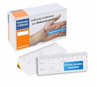 Sachverständigen-Zubehör® Lot de 5 règles adhésives pour notes de plaie 10 cm