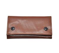 SacJkt Blague à Tabac en Cuir, Pochette à Tabac Portable Étanche, Étui à Tabac à 3 Couches, Filtre (Marron, 133 x 77 mm)