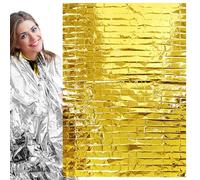 Sack d'urgence - Couverture de survie thermique spatiale en papier d'aluminium, kit d'équipement de survie , couverture réflexive de sauvetage, équipement de prévention de l'hypothermie | O