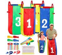 Sack Hopping, Jeux de Jardin, Course Relais à Trois Pattes pour Les Adultes des d'anniversaire Famille activités extérieures