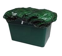 Sackmaker Boxhat - Couvercle de Boîte de Recyclage Bleu Ou Vert - Couvercle de Recyclage à Côté Trottoir Imperméable Laminé - Élastique Scellé et Cravate (Vert)