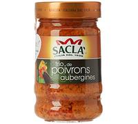 Sacla Sauce pour Pâte Trio de Poivons Aubergine 190 g