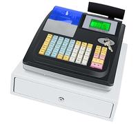 SACLMD Caisse Enregistreuse Multifonction,Caisse enregistreuse electronique avec Clavier Plat Caisse enregistreuse Commerciale,pour Restaurant/Magasin d'affaires,Black