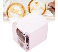 SACLMD Imprimante portable portable, mini imprimante à jet d'encre couleur, imprimante alimentaire comestible, pour pain, café, gourmets, cuisine artistique