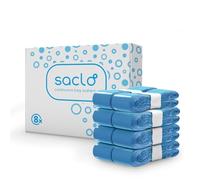 Saclò | Recharge pour Sacs à Litière Chat et Chien, Pack de 8 Pièces de 6 Mètres Chacune, Parfum Lavande, Résistant et Anti-Odeurs