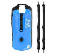 Saclotage étanche Sac à dos extérieur 30l Place pliable Bagure de rangement de rafting Sac de rangement jaune Blue Orange Armée verte 28,35 * 14,56 pouces (Bleu)