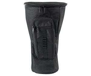 Sacoche à dos XDrum Djembe Pro (sac à dos pour djembés jusqu'à 25 cm de diamètre et 50 cm de hauteur, rembourrage épais, bretelles réglables et ceinture de hanche) noir