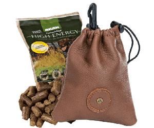 Sacoche à friandises AKAH en cuir d'élan