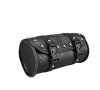 Sacoche À Outils De Moto 6 Styles Sacoche Universelle en Cuir PU Étanche Sacoche Fourche Avant Sacoche De Guidon Pochette De Rangement De Bagages Sacoche Reservoir Moto(Snake M)