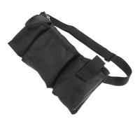 Sacoche à Outils et Lavable de Taille Ajustable en Toile Noire | Résistante à Déchirure, Capacité Maximale, pour Chiffons et Moufles, Usage Jardinage et Travail en Entrepôt