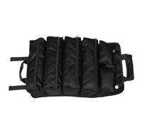 Sacoche à Outils Noire en Tissu Oxford, Rangement Séparé, Fermeture | Transport Facile, Gain de Place en Atelier, pour Clés et Attaches, Poignée Pratique