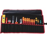 Sacoche à roulettes pour outils 20 compartiments L740xH330mm Nyl.noir/rouge PARAT
