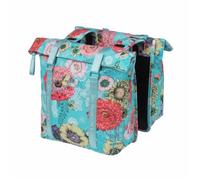 Sacoche Ar Velo Double Basil Bloom Field 28-35l Bleu Clair Fixation Crochet-Ressort (30x15x33cm) Multicolore