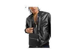 Armani Exchange Sacoche Elba Crossbody Monogramme synthétique Noir Homme Taille unique