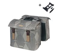Sacoche arrière en polyester Basil Elegance Mik 2.0 Gris