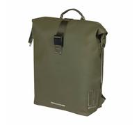 Sacoche arriere sac a dos velo laterale basil soho 17l vert foret fixation porte