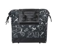 Sacoche arrière vélo - BASIL - Grand Flower Shopper - 23 L - Hydrofuge - Fixation Hook-On