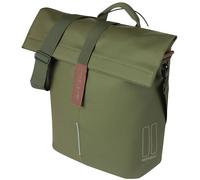 Basil Cabas de vélo City – 14–16 l, imperméable, marron, système MIK Studs