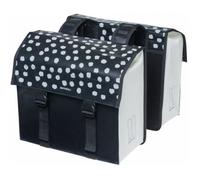 Sacoche arrière vélo - Basil - Urban Load - Imperméable - 53L - Noir-Blanc réfléchissant