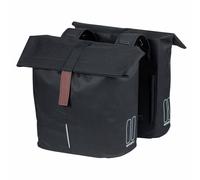 Sacoche arriere velo double basil city noir 28-32l fixation scratchs sur porte b