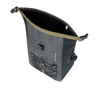 Sacoche arrière vélo latérale - BASIL - Navigator Storm - Waterproof - Fixation Mik Hooks - 12-15 L
