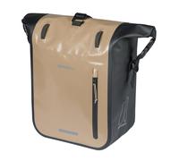 Sacoche arriere velo laterale basil rivo waterproof 12-15l sable - noir fixation