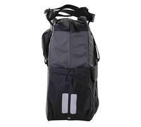 SACOCHE ARRIERE VELO LATERALE BASIL SHOPPER XL NOIR-GRIS DROIT-GAUCHE 20L