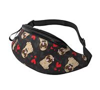 Sacoche Banane Carlin Et Coeur, Sac De Sport Portable Sac À La Taille Mode Sac À Poitrine pour Outdoor Vacances Balade