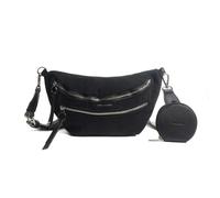 Sacoche banane double poche velours femme Mac Alyster Noir TU