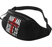 Sacoche Banane Mode Waist Pack La Normalité Ne Reviendra Pas, mais Jésus Est La Révélation. Réglable Sac De Sport Vélo pour Vie Quotidienne Running Outdoor 14X35Cm