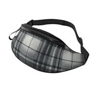 Sacoche Banane Motif Tartan Gris, Sac À Dos De Randonnée Multifonction Sacoche De Sport Léger Sac À Taille pour Balade Vacances Outdoor