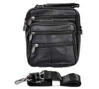 Sacoche Bandouillère CUIR 0824 BLACK Multicolore