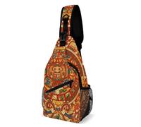 Sacoche Bandoulière Calendrier Aztèque Maya, Mode Sacs Poitrine Multifonction Sling Sac À Dos pour Femme Voyage Randonnée