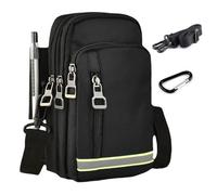 Sacoche Bandoulière Ceinture Homme en Tissu Oxford pour Téléphone - Mini Sac Bag Portable pour Voyage à Pochettes Petit Pochette Banane en Téléphone Poche Holster Molle Portefeuille Ét