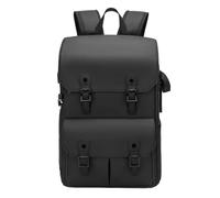 Sacoche bandoulière étanche antivol Grande capacité en Cuir Compatible avec Les appareils Photo Reflex SLR, idéale for Le Tournage de Drones et l'externalisation matériel(Black B)