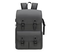 Sacoche bandoulière étanche antivol Grande capacité en Cuir Compatible avec Les appareils Photo Reflex SLR, idéale for Le Tournage de Drones et l'externalisation matériel(Gray)