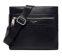 Sacoche Bandoulière Homme - David Jones - Pochette Epaule Cuir PU Multipoche - Noir
