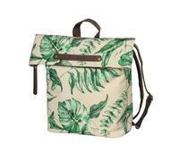 Sacoche Basil Ever-Green 14-19L - Beige/Vert - Fixation Universelle - Durable et Écologique