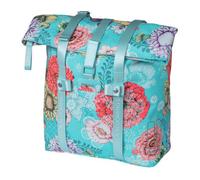 Basil Bloom Field Shopper - Borsa da Bicicletta, Colore: Azzurro