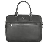 David Jones - Sac à Main Business Porte-Documents Homme Simili Cuir PU - Cartable Travail Sacoche Ordinateur Portable - Mallette Serviette Affaires Professionnel Bandoulière Porté Epaule - Gris