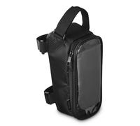 Sacoche cadre vélo avec comp. transp. pr tél. port., pr tube sup., Noir