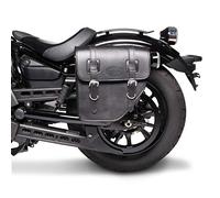 Sacoche Cavalière 10L pour Moto Guzzi V9 Bobber/Sport/Roamer Noir Gauche