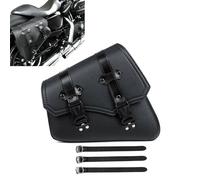 Sacoche cavalière laterale pour Moto Custom Craftride SB4 gauche noir