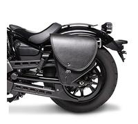 Sacoche Cavalière pour Honda Shadow VT 125 C Indiana Noir Gauche