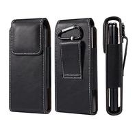 Sacoche Ceinture Cuir Compatible avec Samsung Galaxy Z Fold 6/5/4/3/2/1 5G SM-F9260/F9160/F9000/W23/W22, Telephone Holster Pochette Sac Randonnée Coque en Cuir Compatible avec Huawei Mate X3/Mate X2